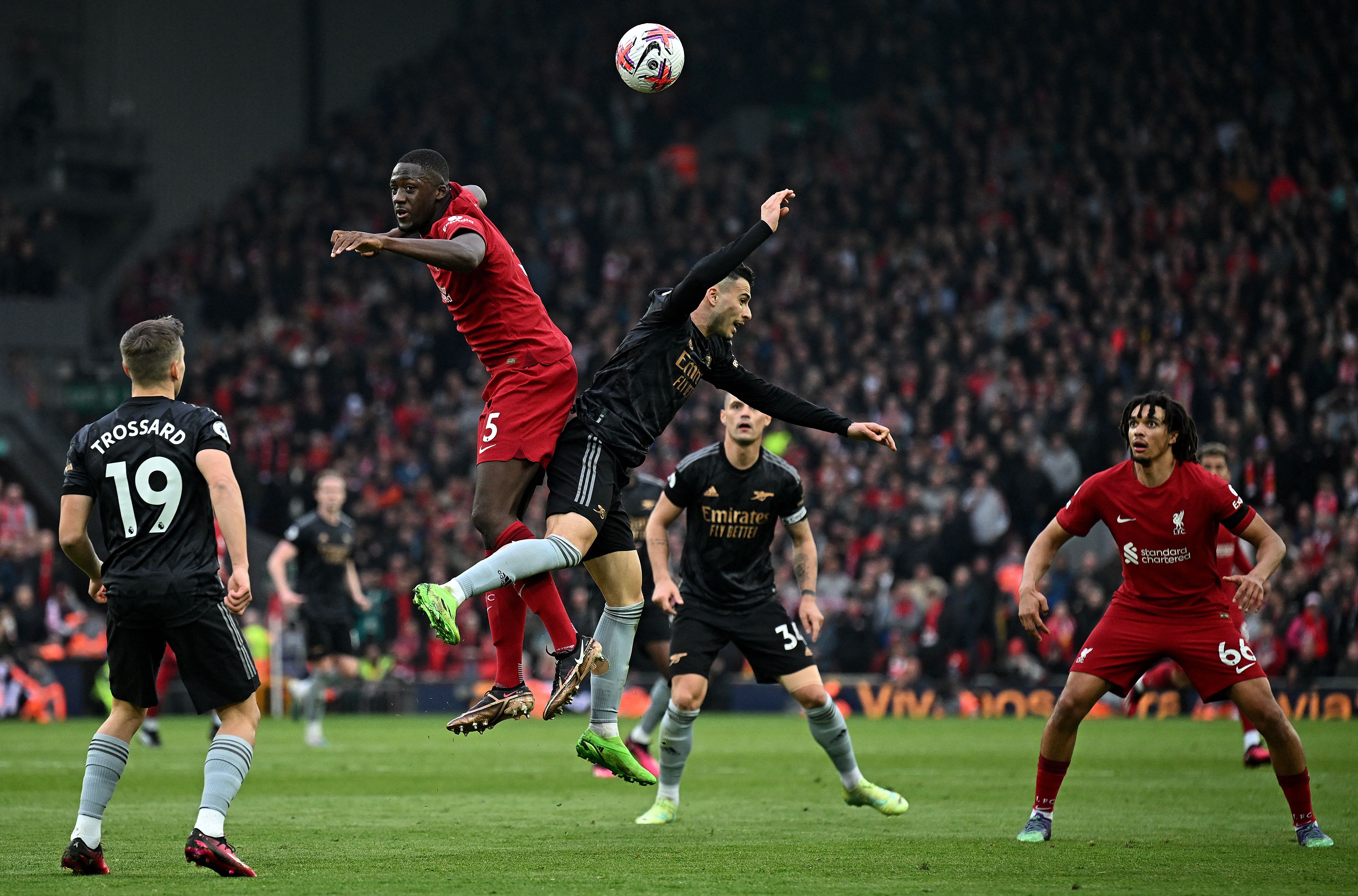 Konate, Liverpool, Arsenal