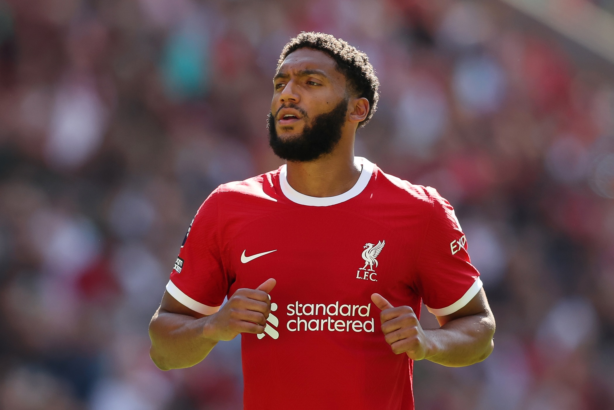 Liverpool, Gomez, Salah Liverpool, Gomez, Salah