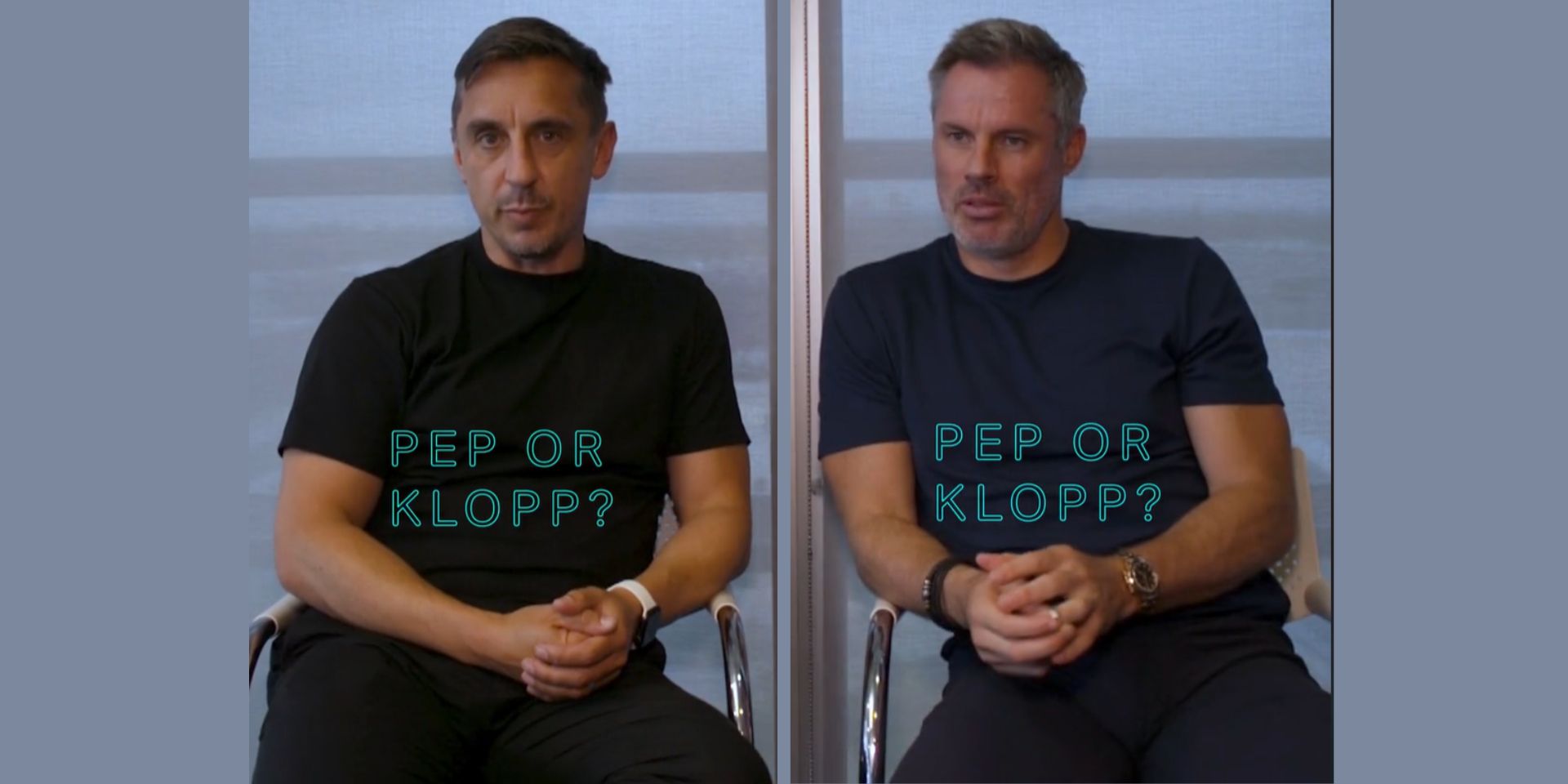 Klopp, Guardiola, Neville, Carragher