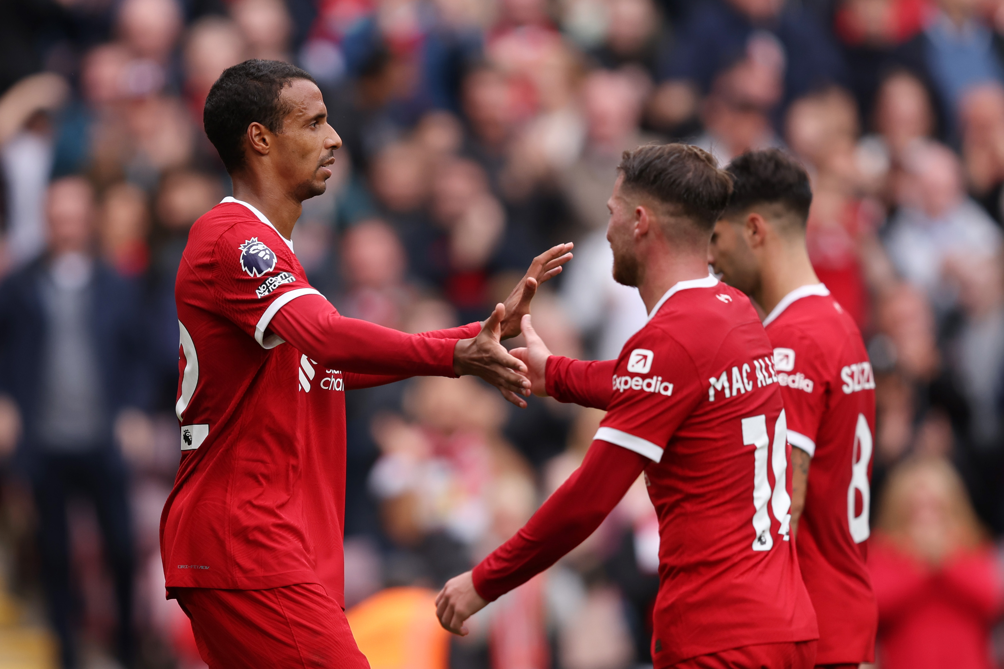 Matip, Van Dijk, Gomez Matip, Van Dijk, Gomez
