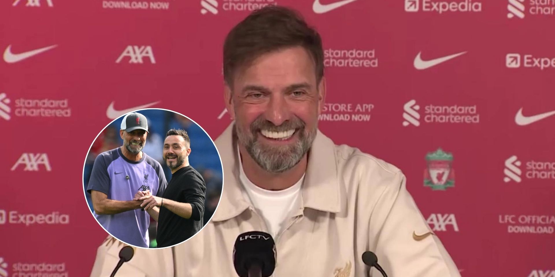 Klopp, De Zerbi, Brighton
