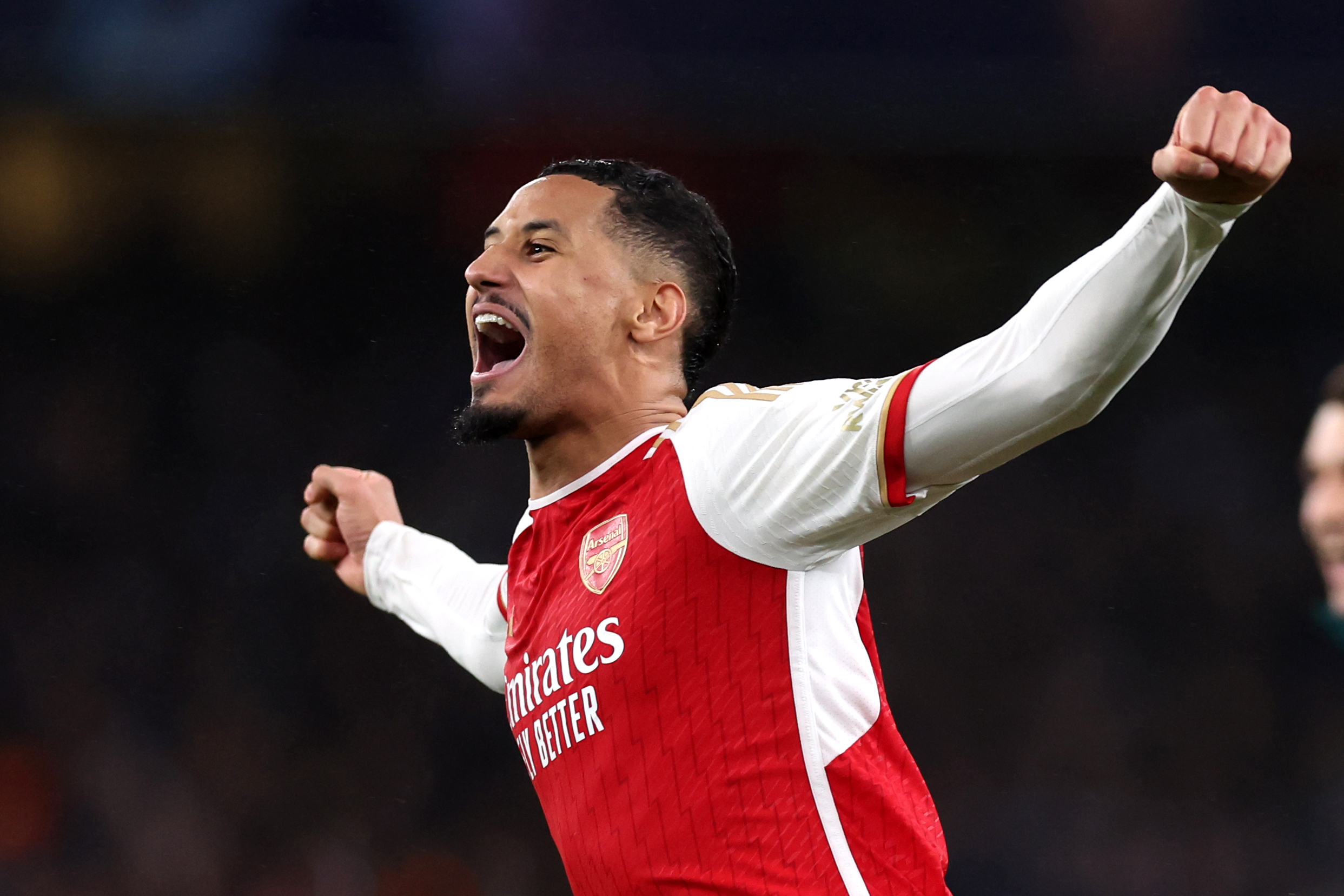 Saliba, Van Dijk, Hughes Saliba, Van Dijk, Hughes