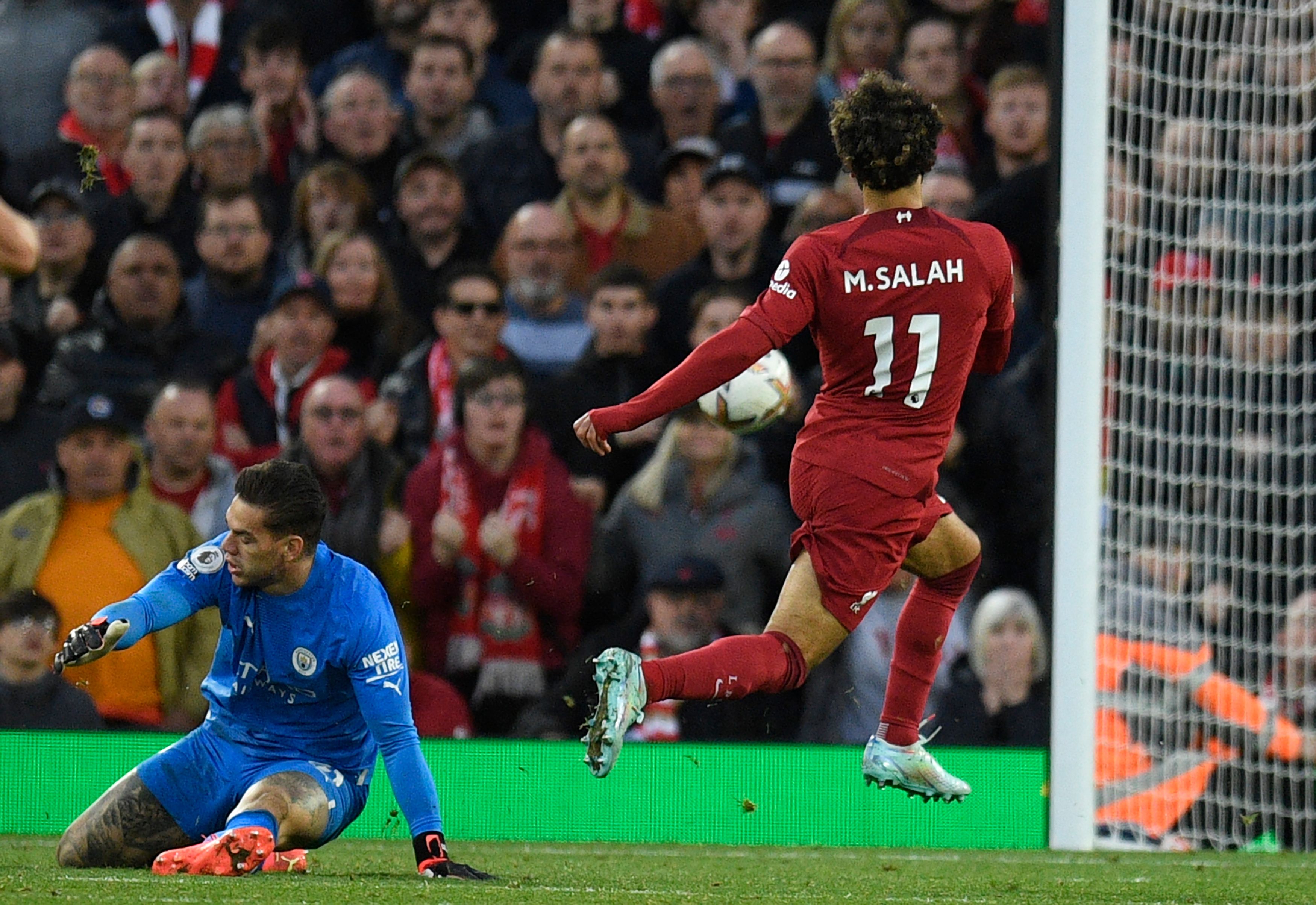 Salah, Liverpool, Neville, Manchester City Salah, Liverpool, Neville, Manchester City