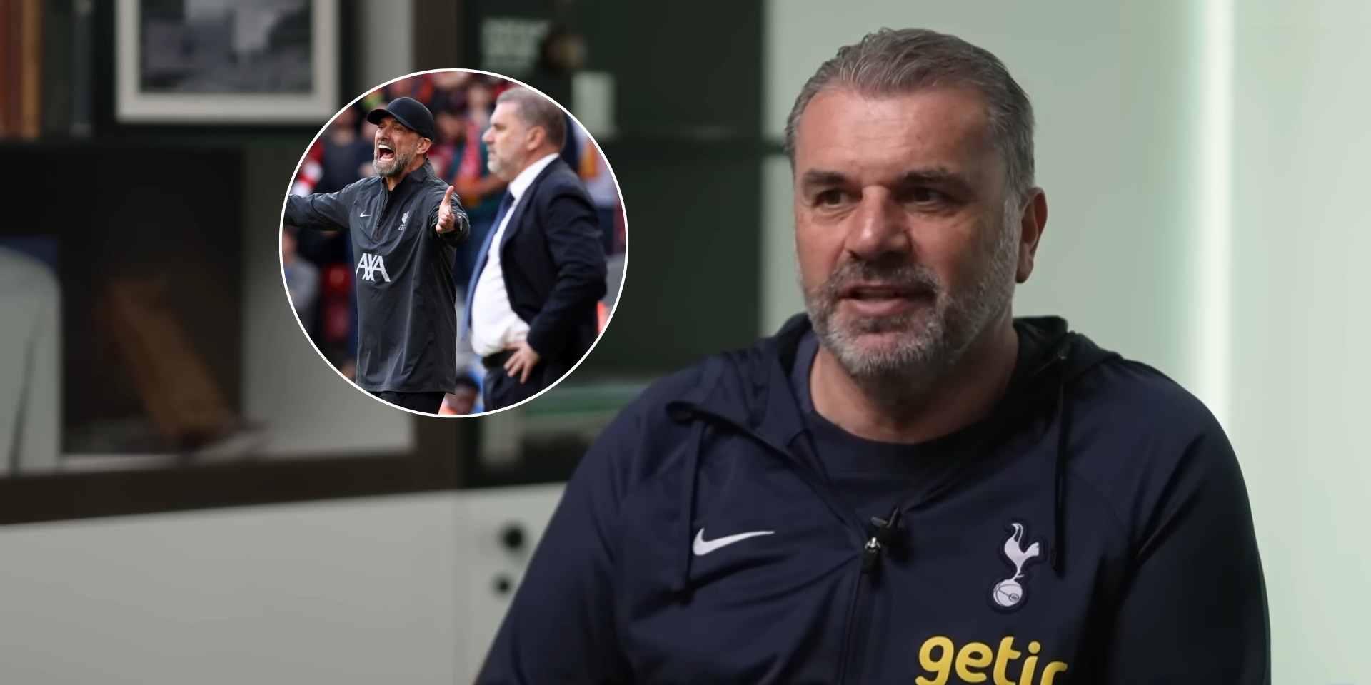 Postecoglou, Klopp, Tottenham