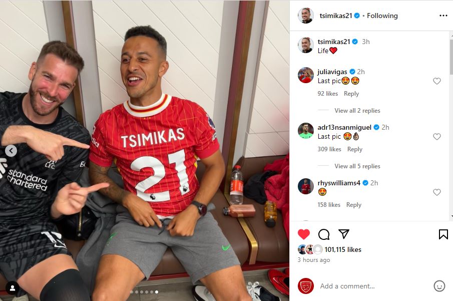 Tsimikas, Thiago Tsimikas, Thiago