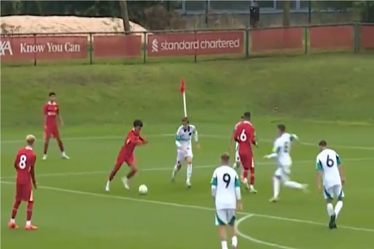 Ngumoha impressed in his Liveprool U18 debut. Ngumoha impressed in his Liverpool youth debut.