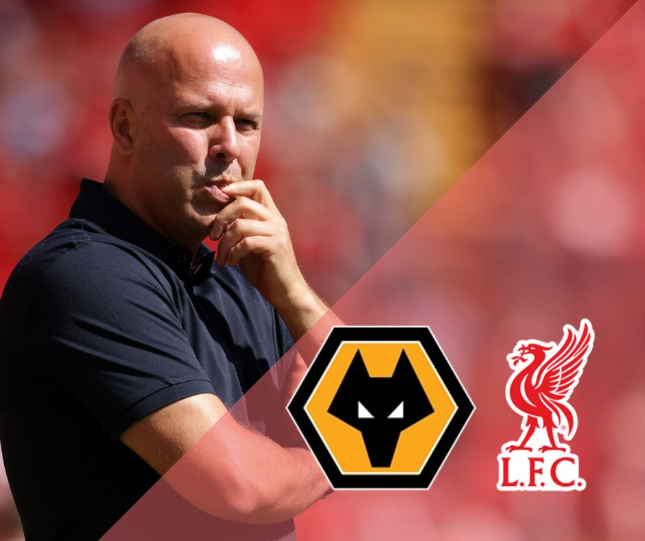 Arne Slot's starting XI has been revealed for tonight's clash at Wolves