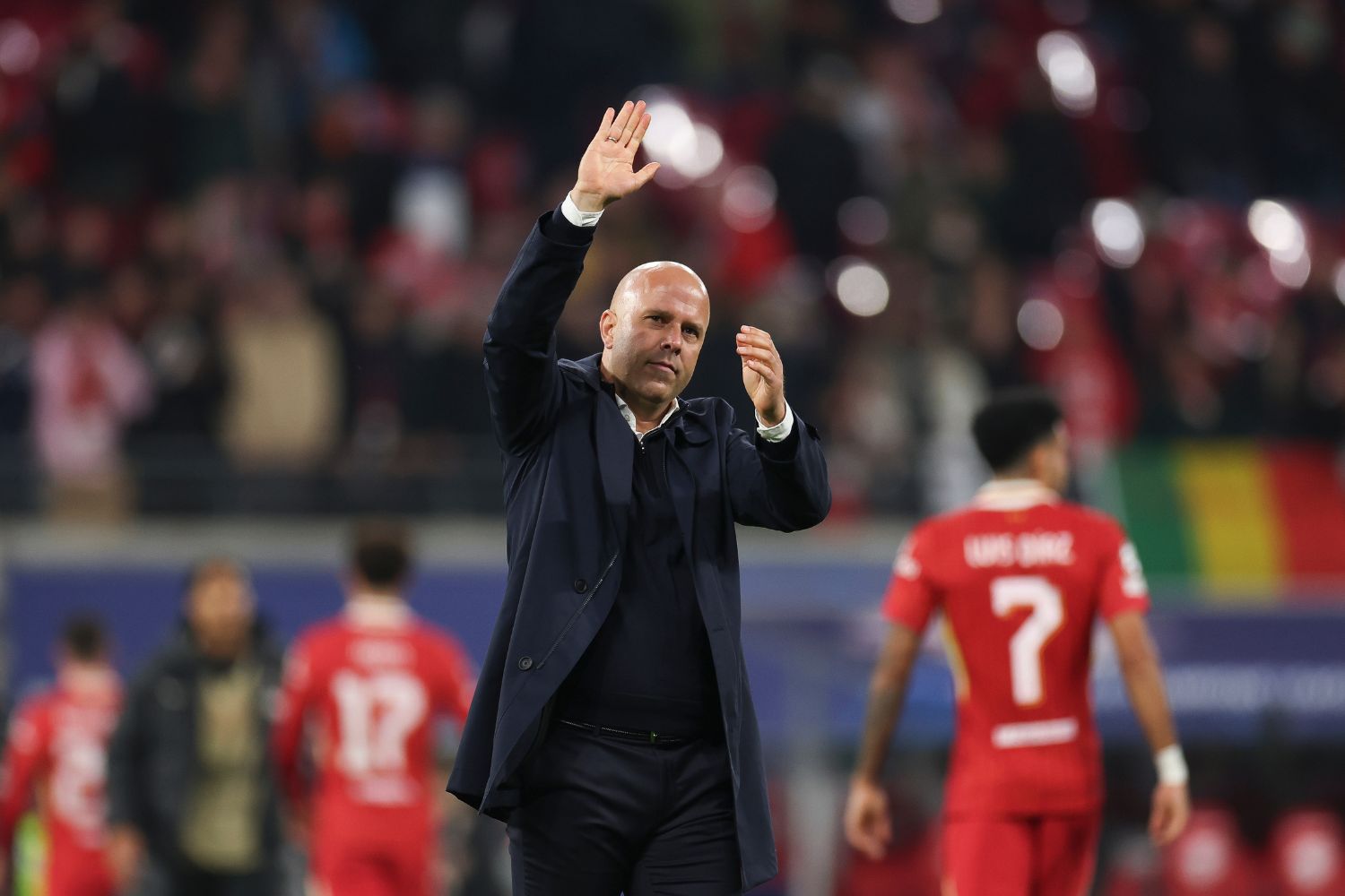 Arne Slot celebrates another Liverpool victory