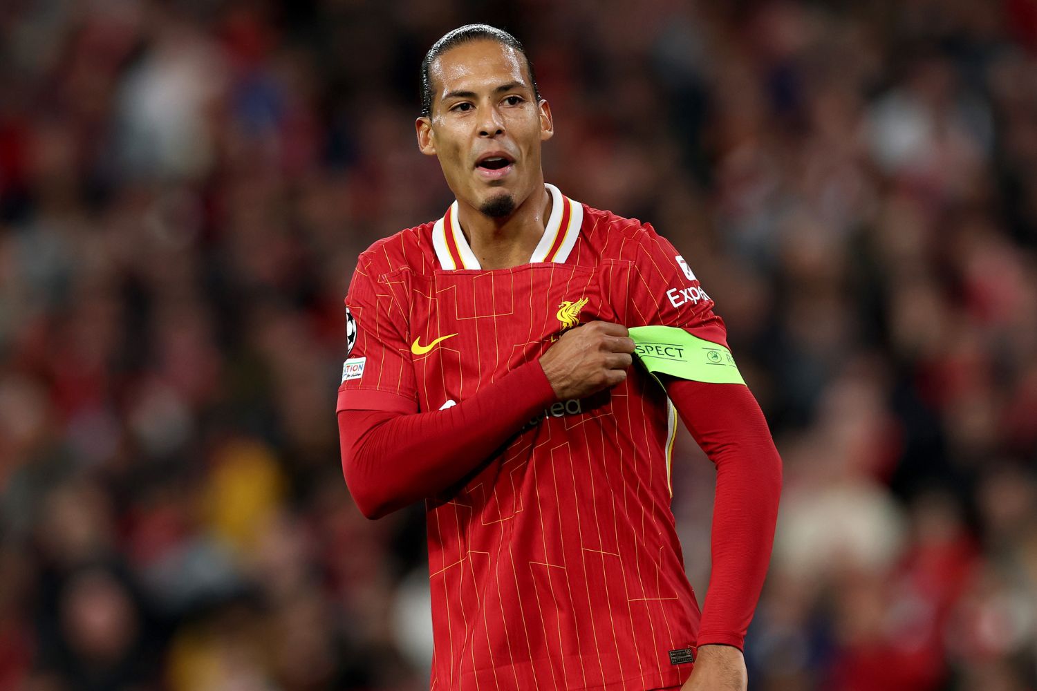 Arne Slot says Virgil van Dijk is a leader off the pitch
