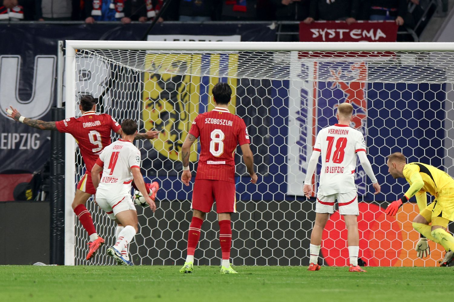 Darwin Nunez scores for Liverpool