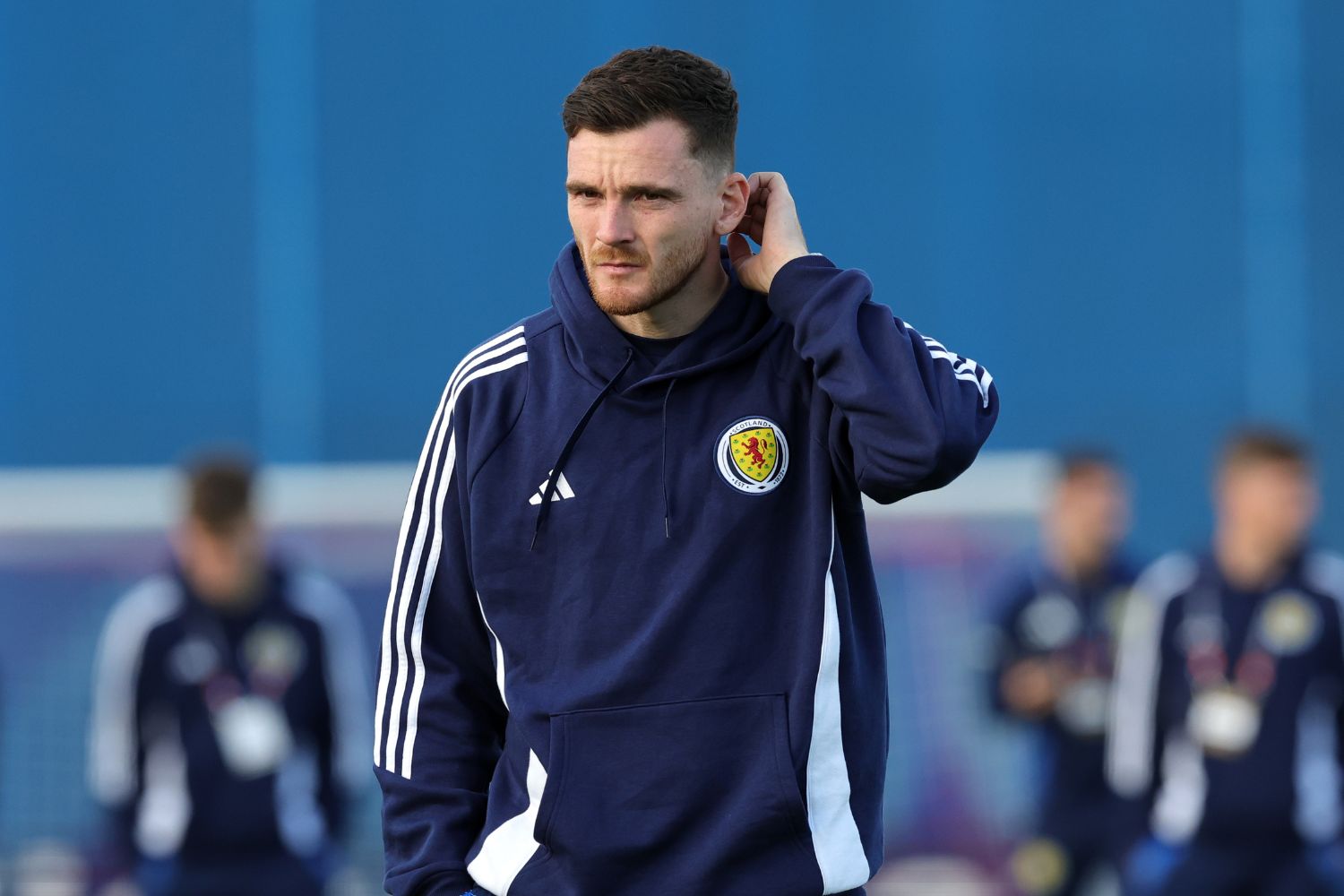 Robertson with Scotland this week