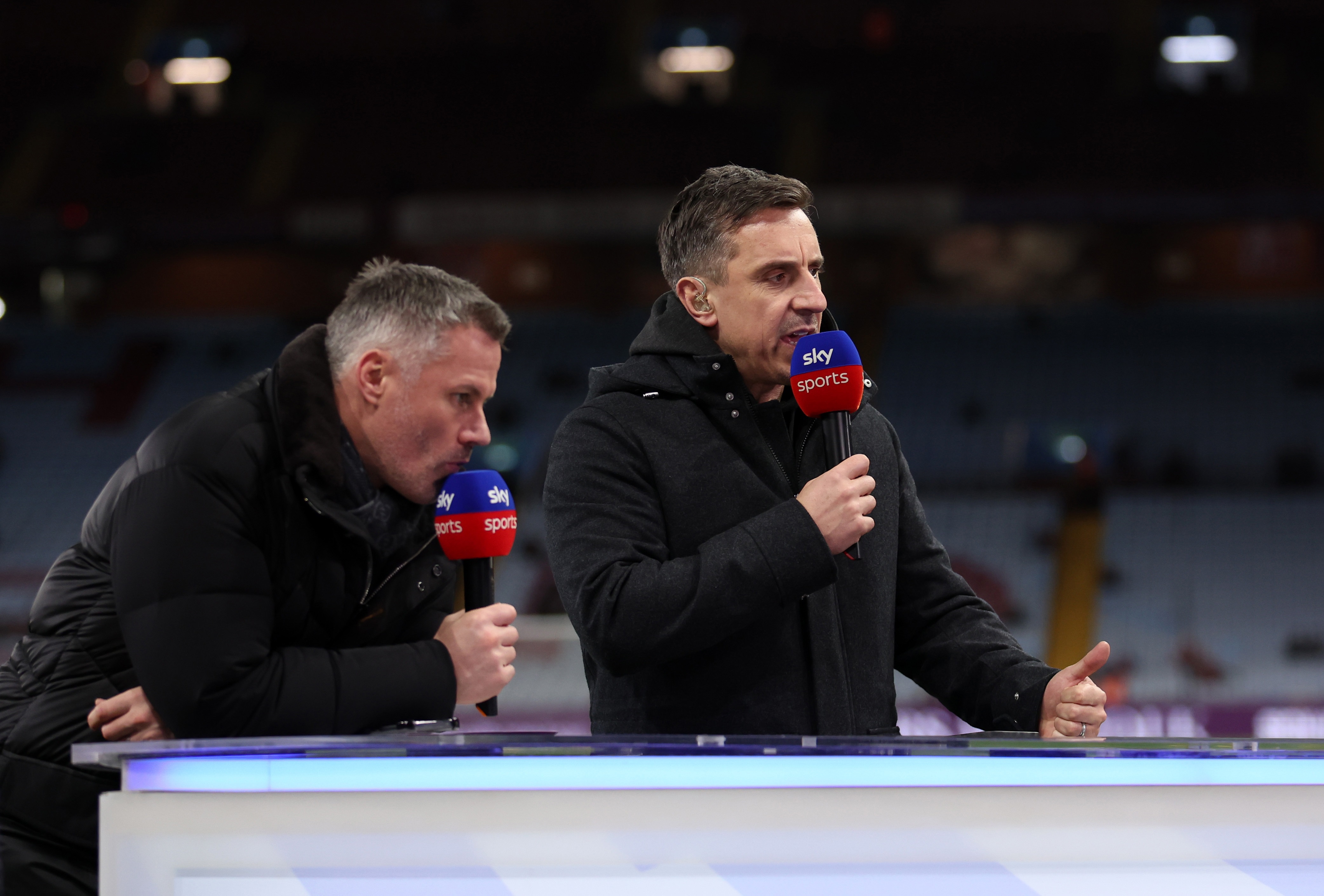 Gary Neville punditry questioned during Arsenal v Liverpool.