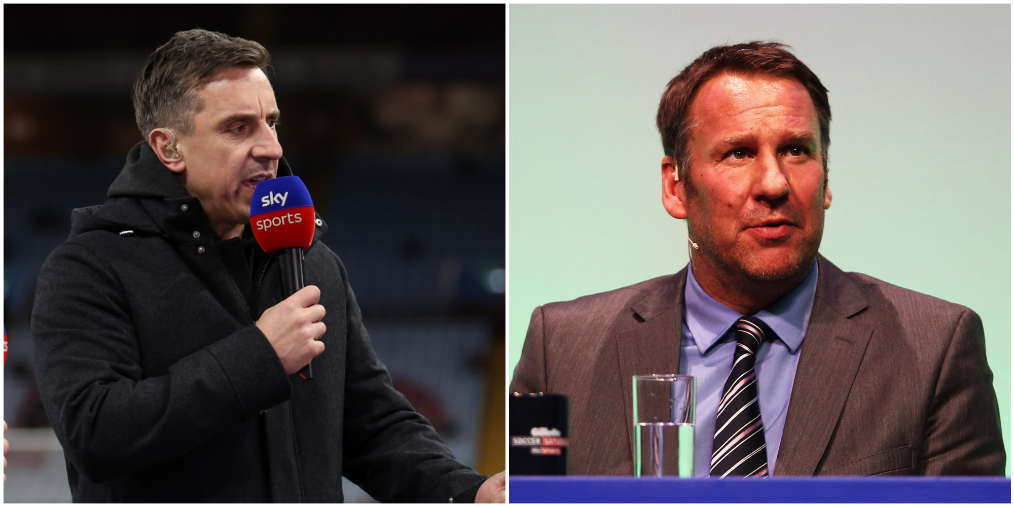 Gary Neville disagrees with Paul Merson