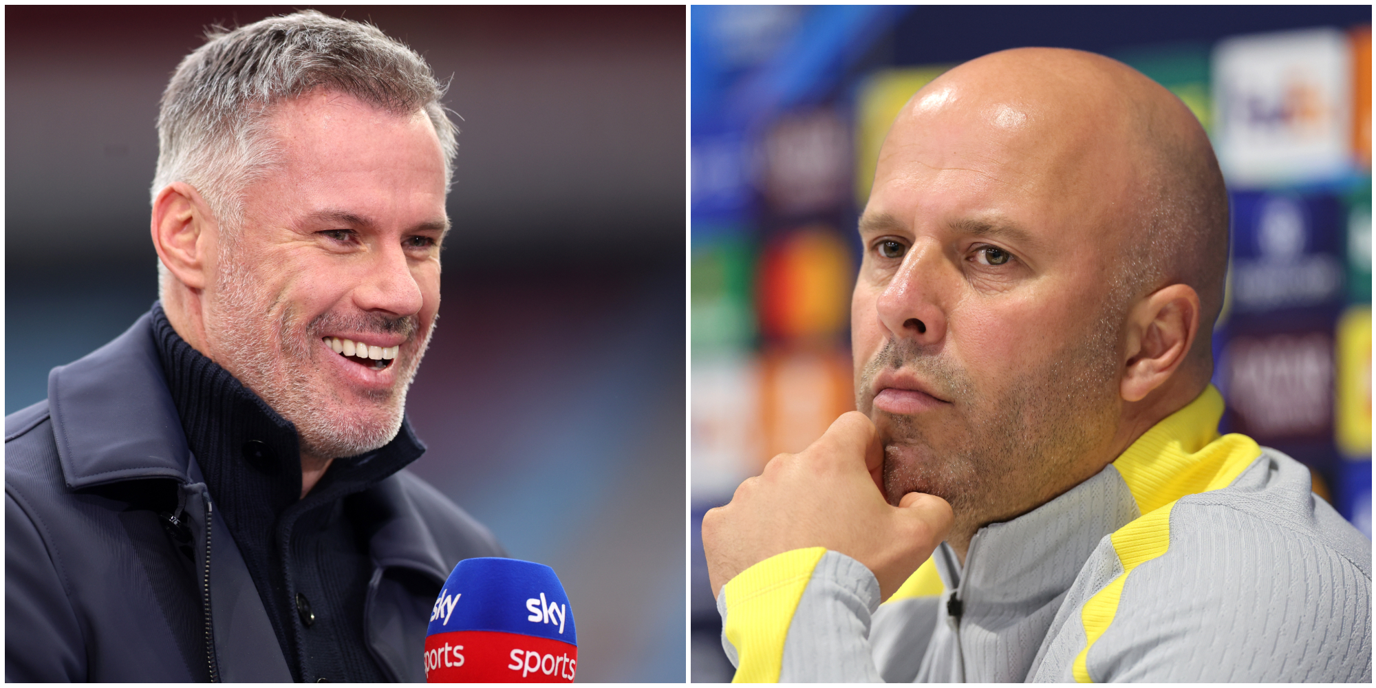 Jamie Carragher disagrees with Arne Slot