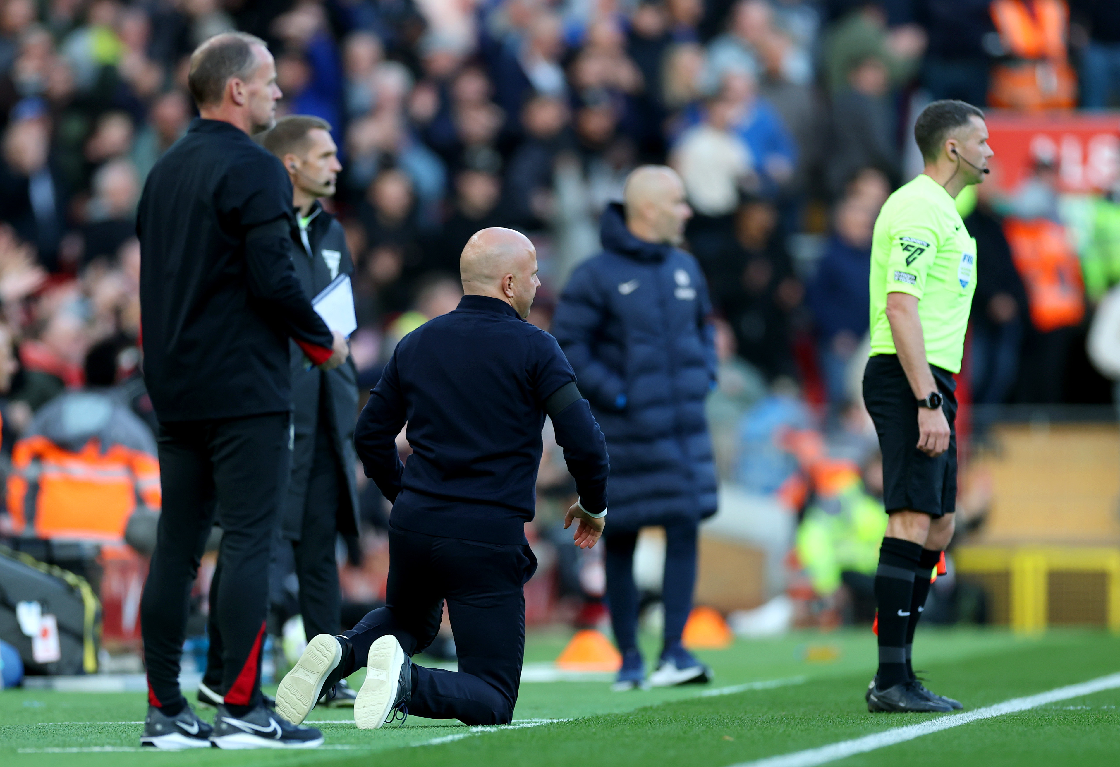 Arne Slot was angry at some of the refereeing today
