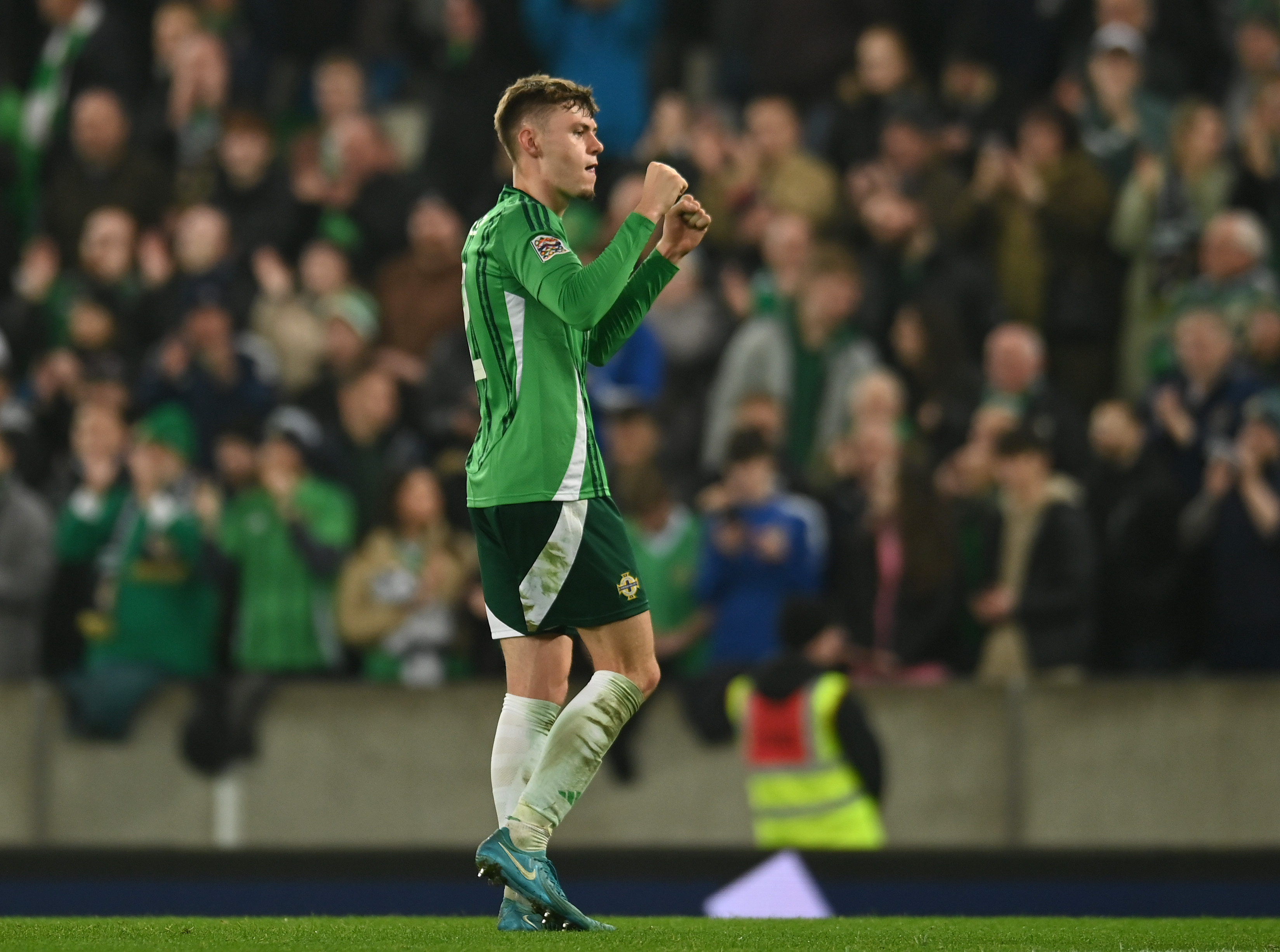 Conor Bradley captained Northern Ireland to a 5-0 thrashing of Bulgaria
