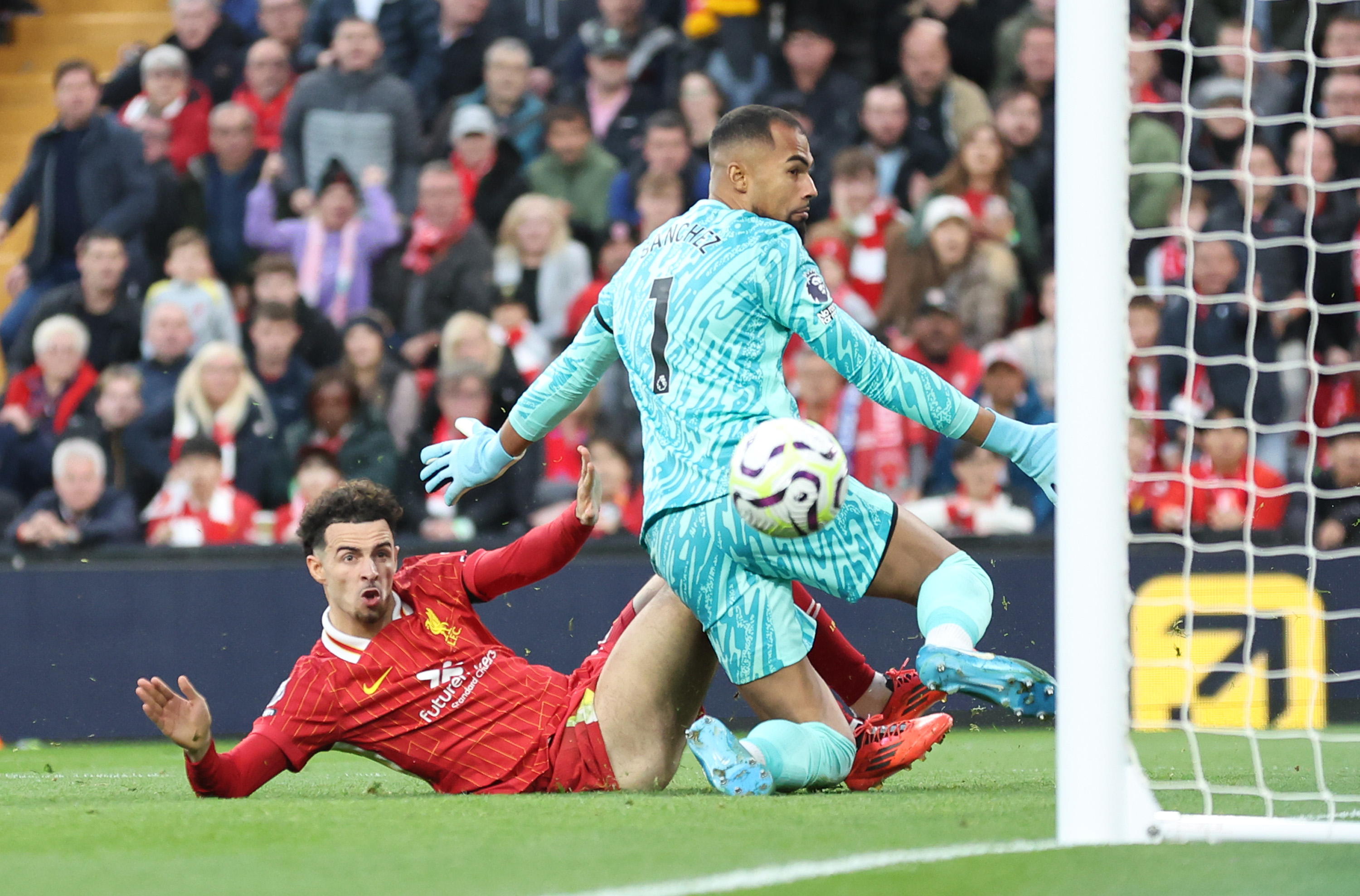 Curtis Jones scored Liverpool's winning goal against Chelsea on Sunday