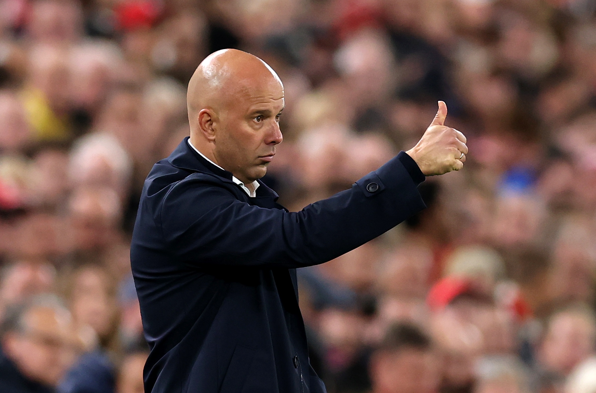 Arne Slot has attracted praise from Oliver Glasner