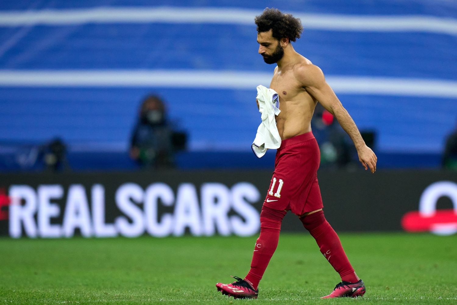 Mo Salah after Liverpool's last loss to Real Madrid in 2023