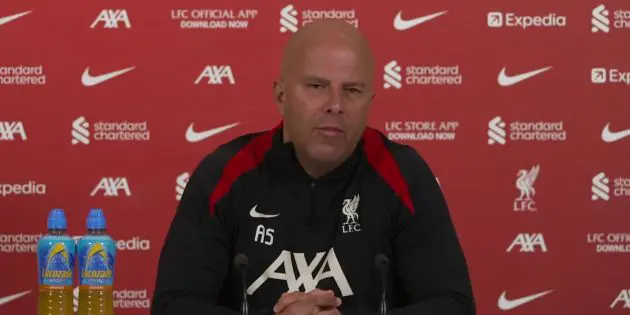 Arne Slot addresses squad availability