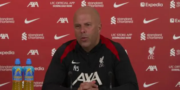 Arne Slot on Harvey Elliott