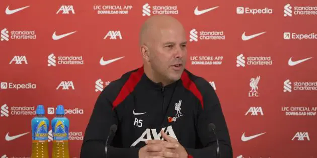 Arne Slot discusses Curtis Jones' form