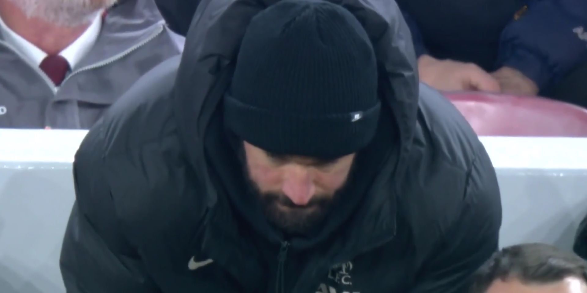 Alisson watches on as Kelleher saves Liverpool