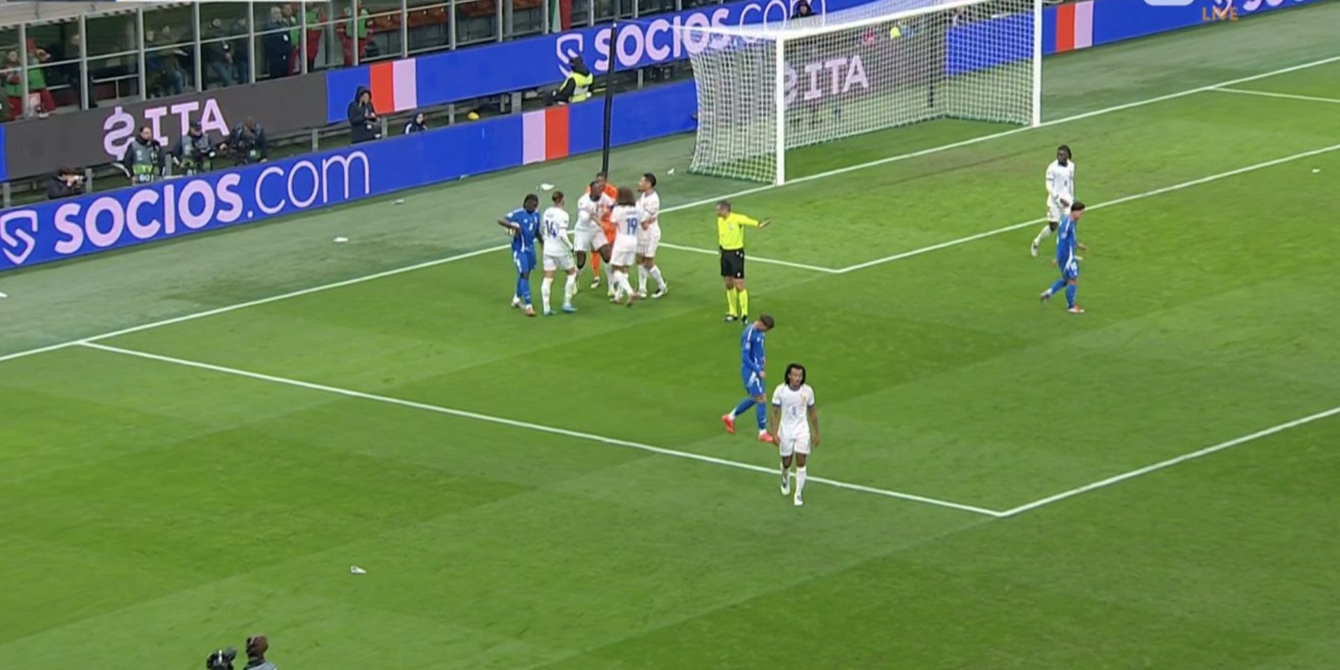 Ibou Konate in action for France