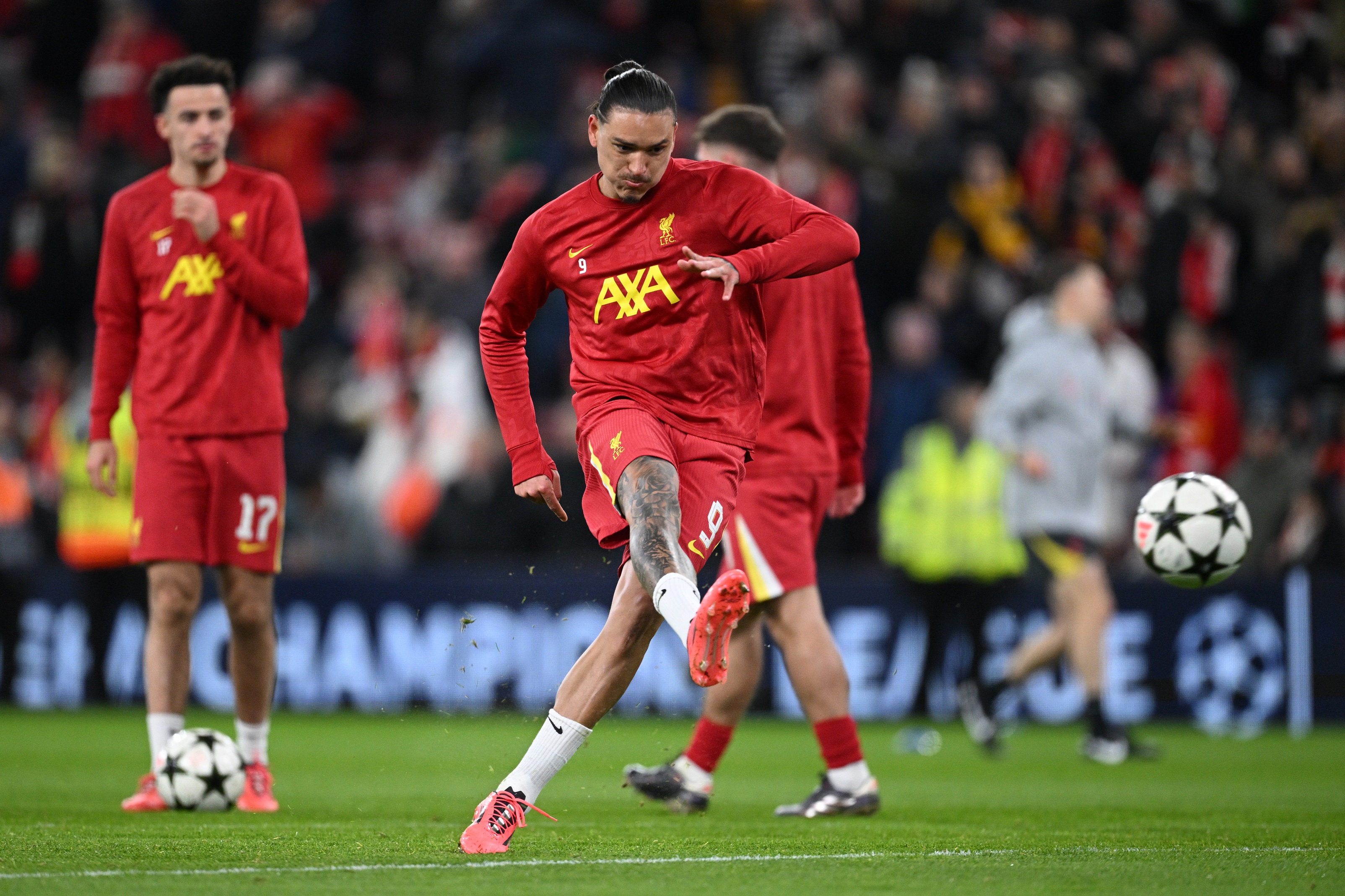 Darwin Nunez in action for Liverpool ahead of Real Madrid Champions League clash.