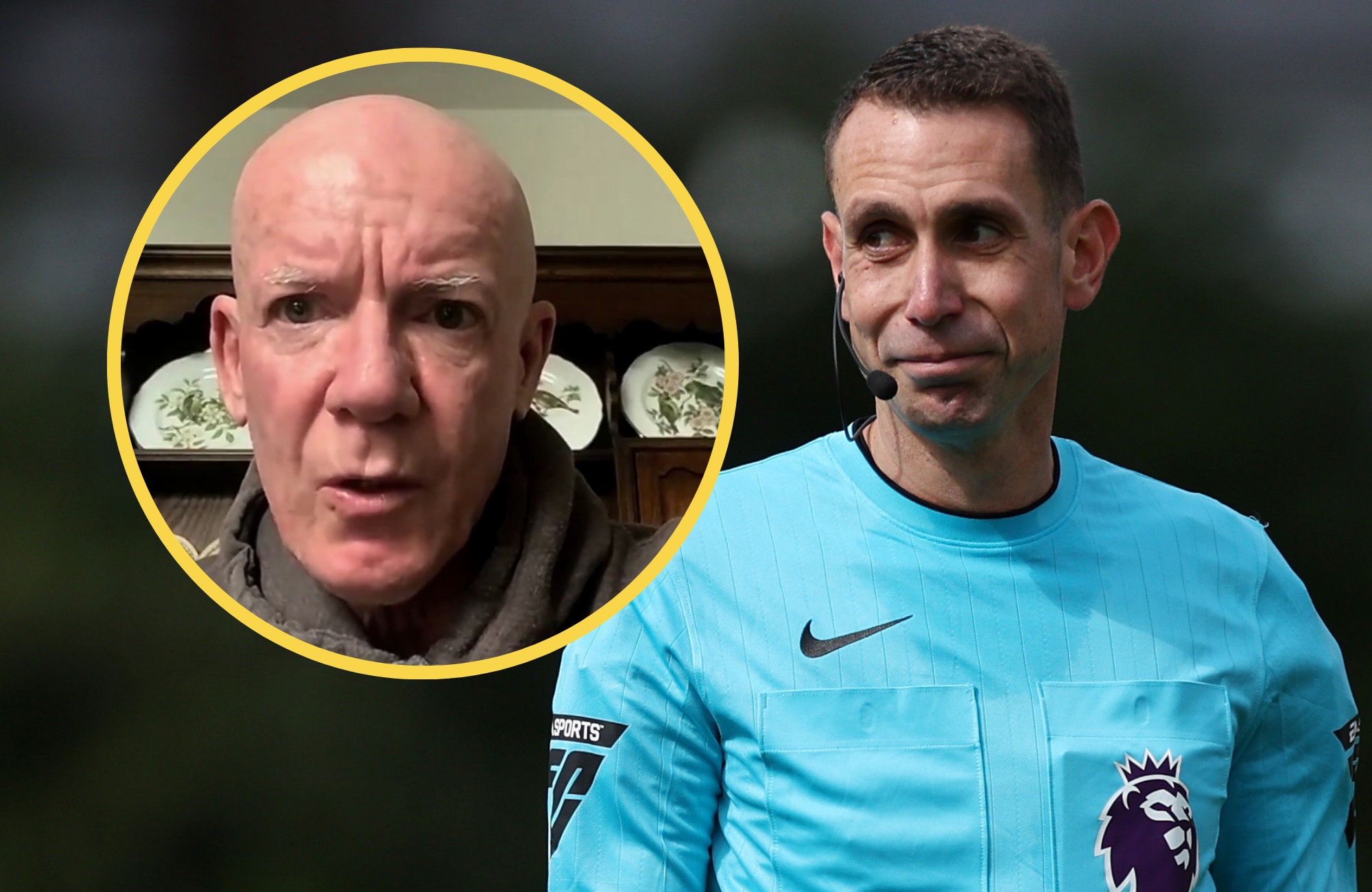 Former Premier League referee Dermot Gallagher and suspended official David Coote.