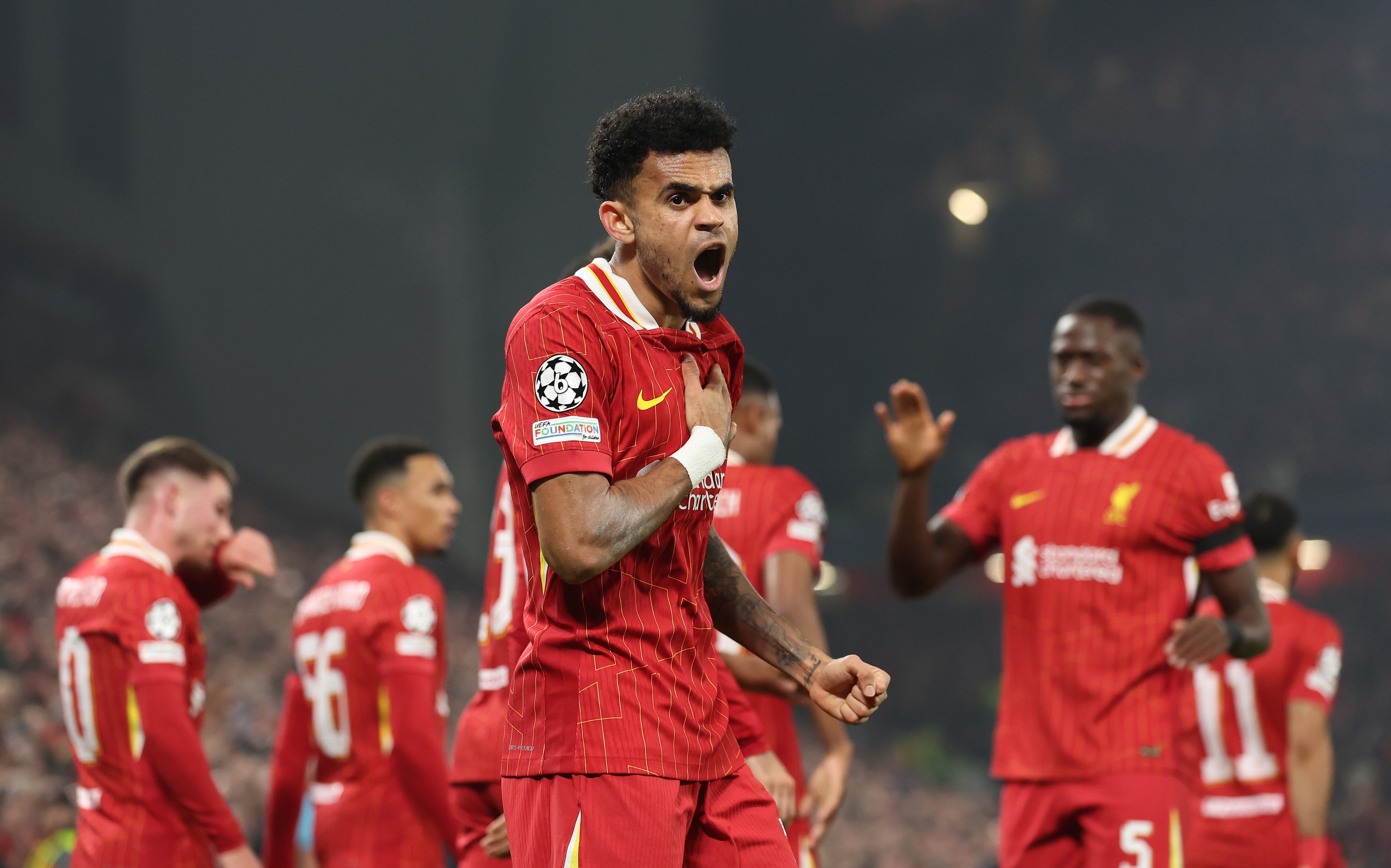 Luis Diaz stunned the Liverpool bench with his goal.