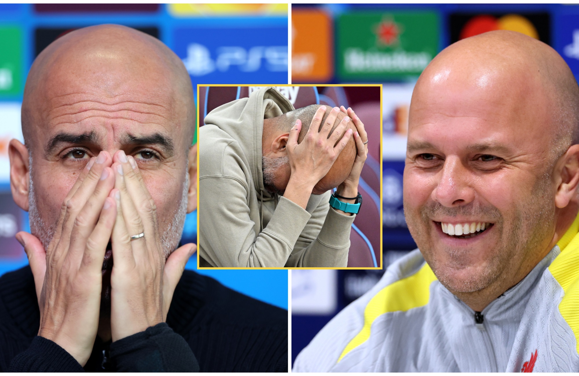 Pep Guardiola and Arne Slot are locked in Premier League title race.