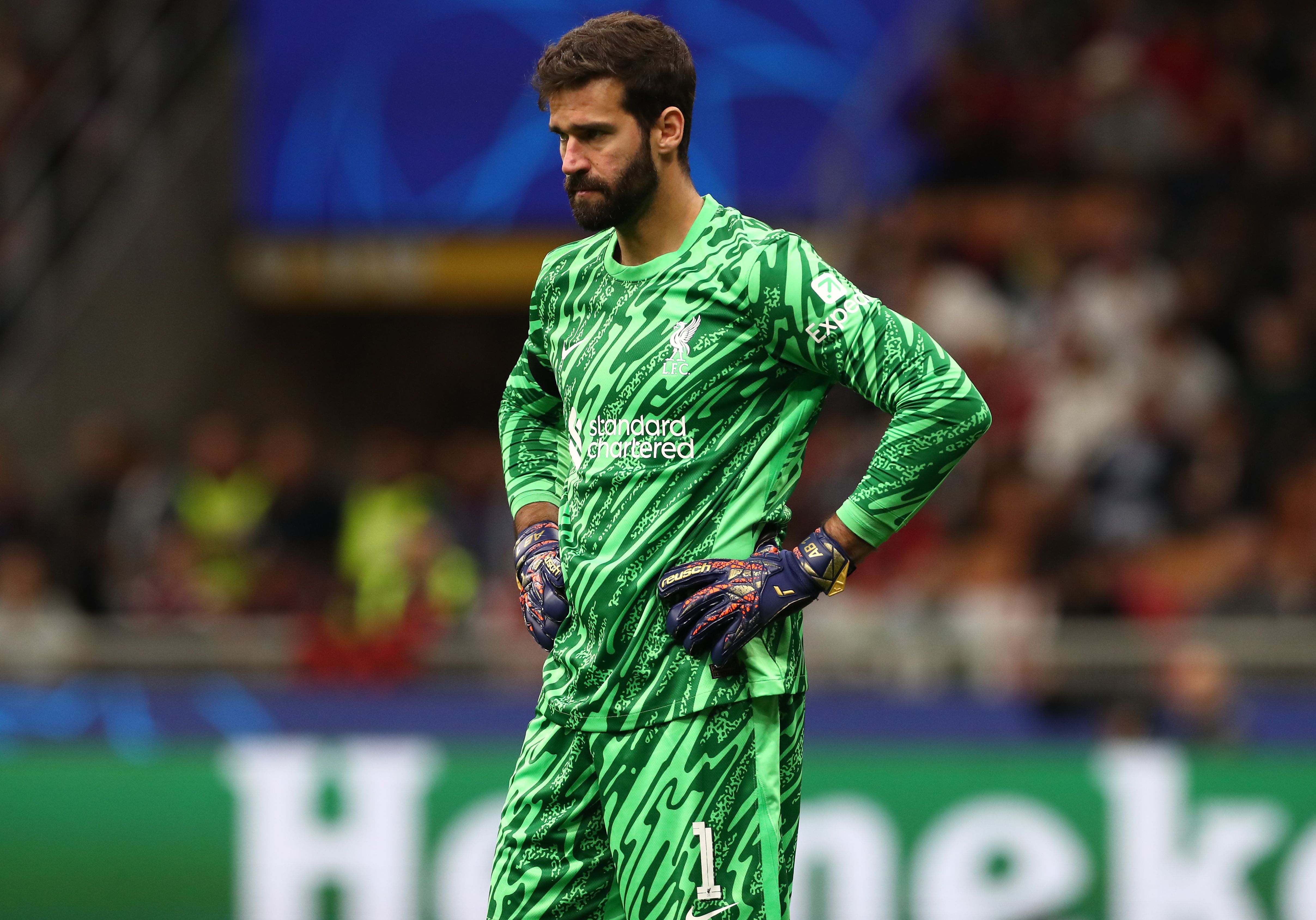 Alisson has been forced to watch on as Caoimhin Kelleher has shone for Liverpool