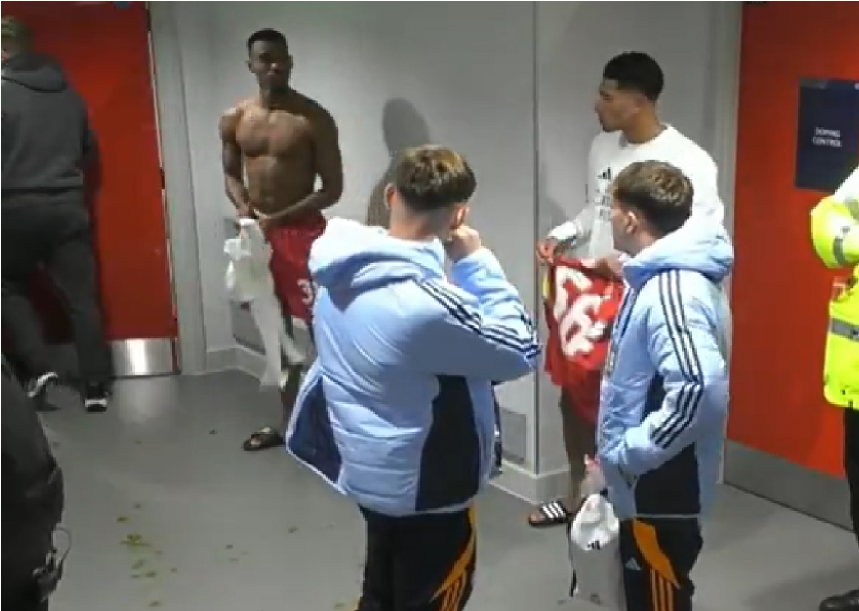 At least Jude Bellingham got to leave Anfield with Trent's shirt!