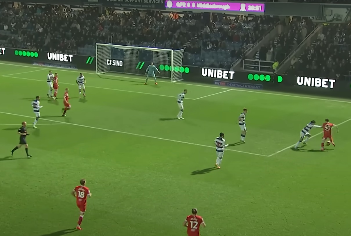 Ben Doak set up Riley McGree to score against QPR
