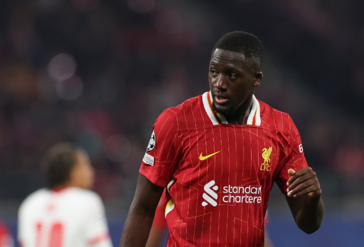 Ibrahima Konate went off injured at half-time in Liverpool's win over Brighton