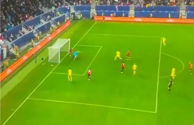 Giorgi Mamardashvili pulled off an incredible double save in stoppage time for Georgia