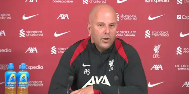 Arne Slot on the Merseyside Derby