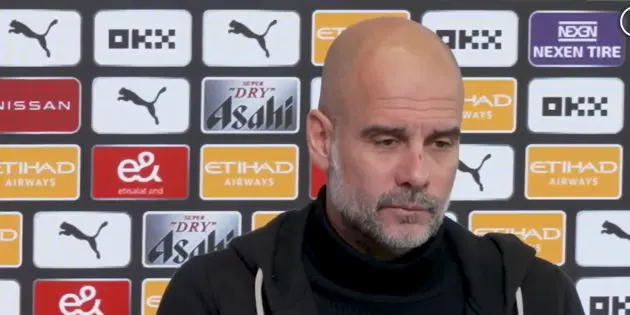 Pep Guardiola addresses Arne Slot's comments