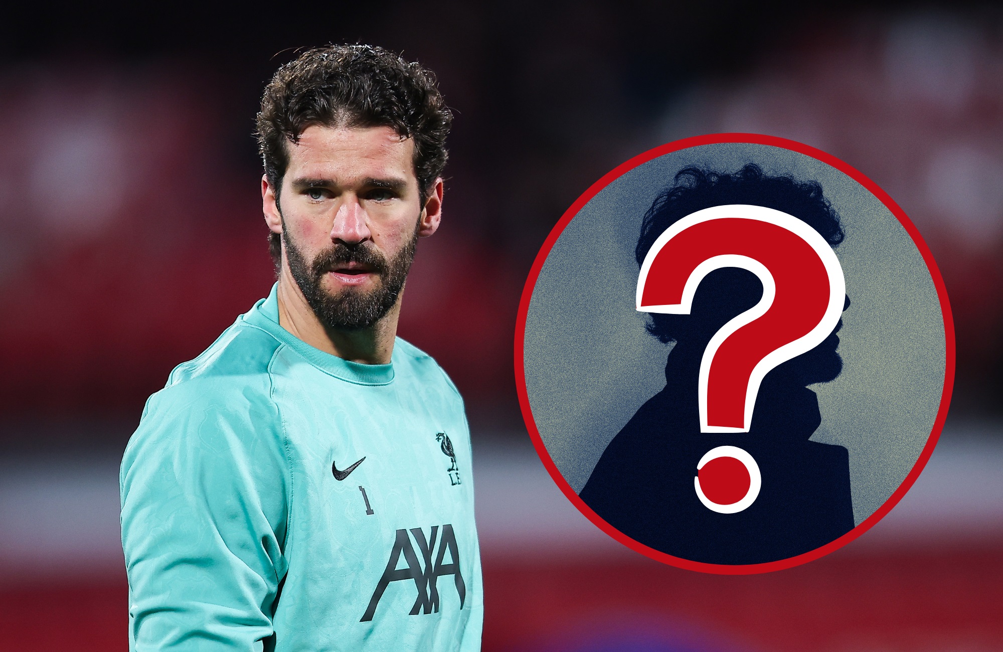 Alisson Becker looks on ahead of Liverpool v Girona at the Montilivi Stadium.