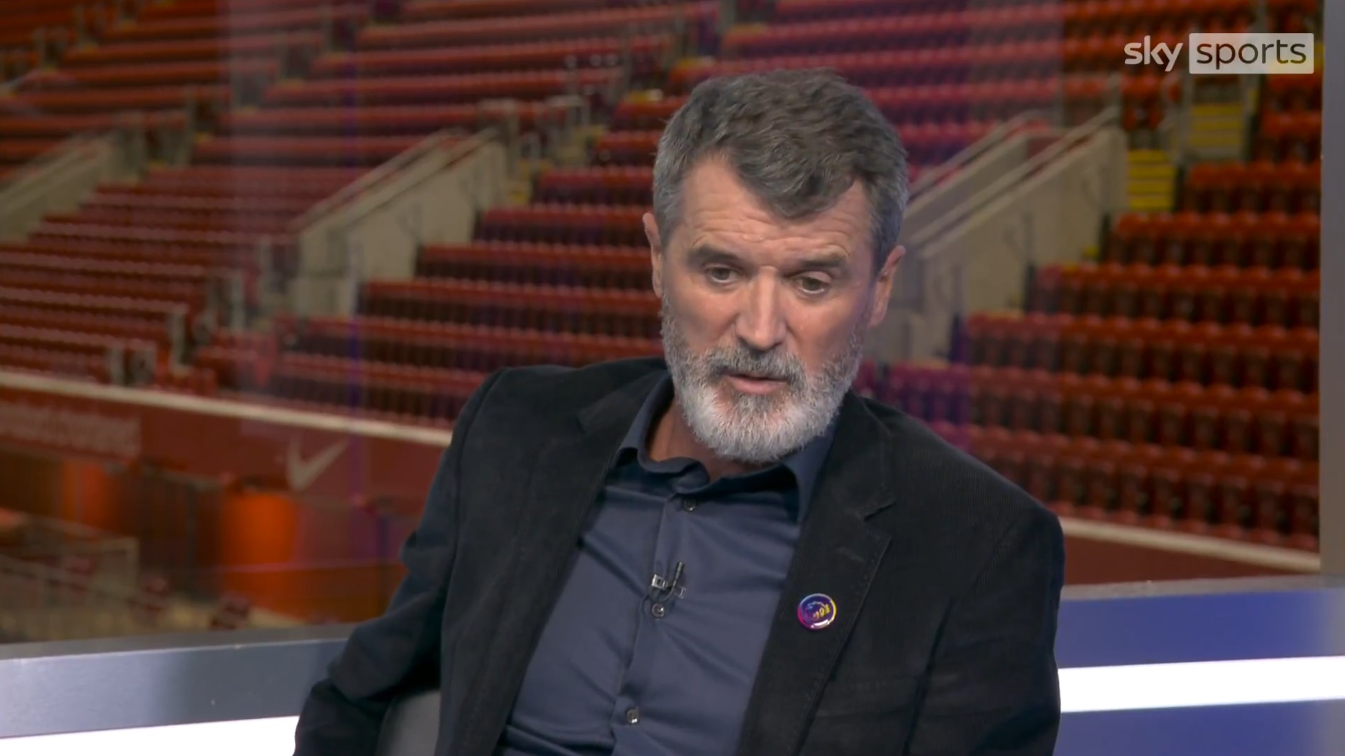 Roy Keane in Sky Sports studio after Liverpool v Man City.