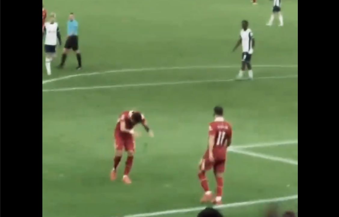 Luis Diaz was all of us after Mo Salah's second strike against Spurs