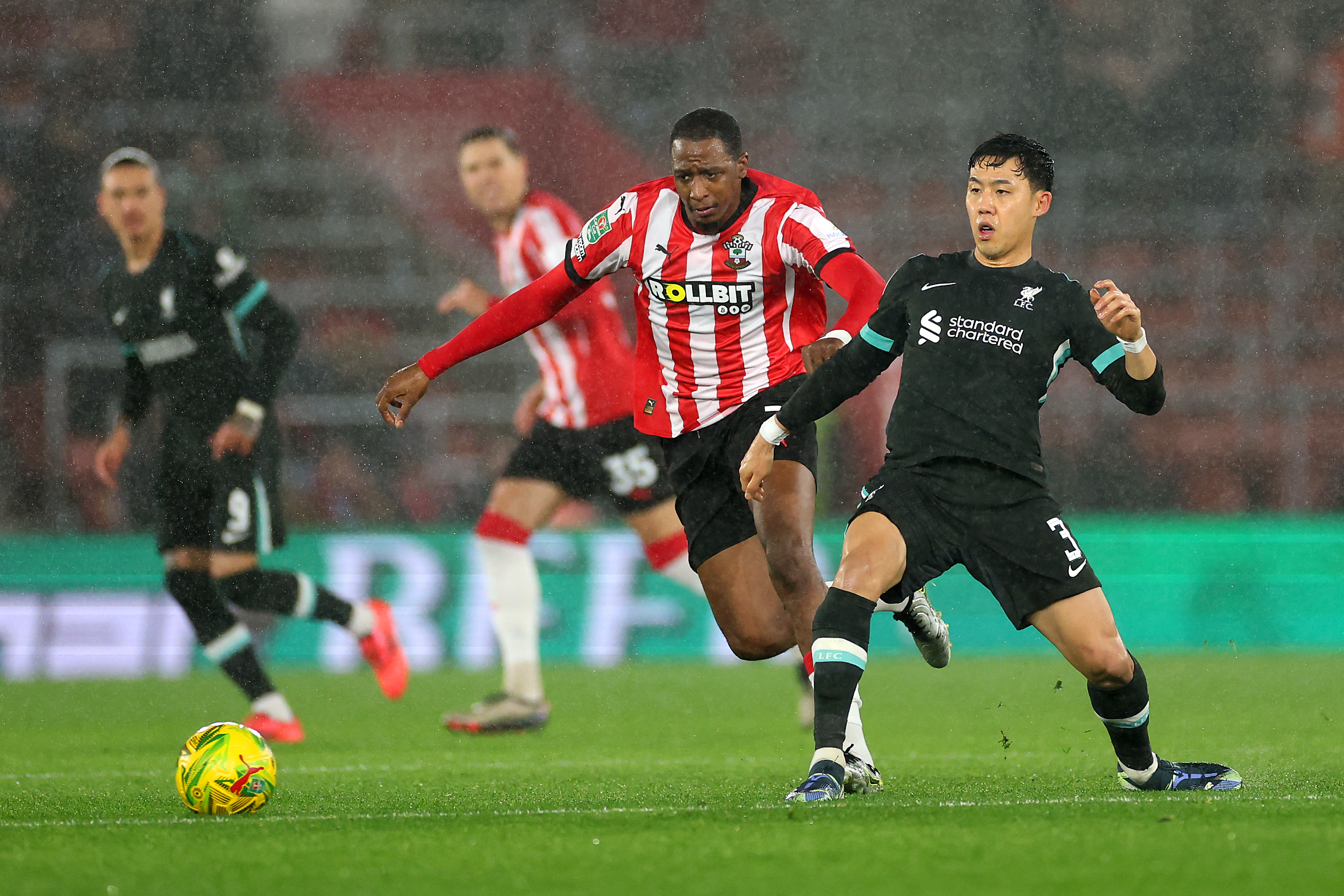Liverpool took on Southampton in the Carabao Cup on Wednesday night