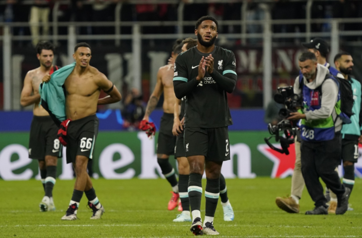 Joe Gomez has yet to score for Liverpool in 235 games for the club