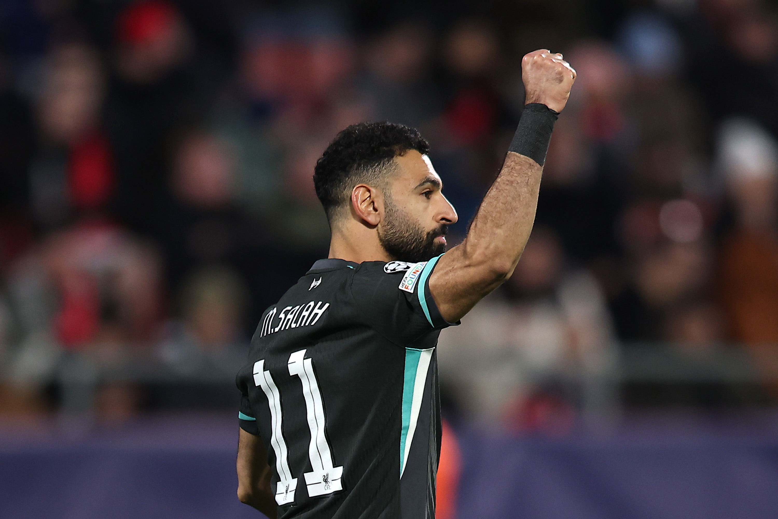Mo Salah hit his 50th European goal for Liverpool against Girona