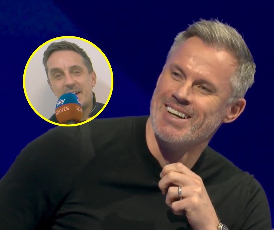 Jamie Carragher was quick to remind Gary Neville about his pre-season predictions