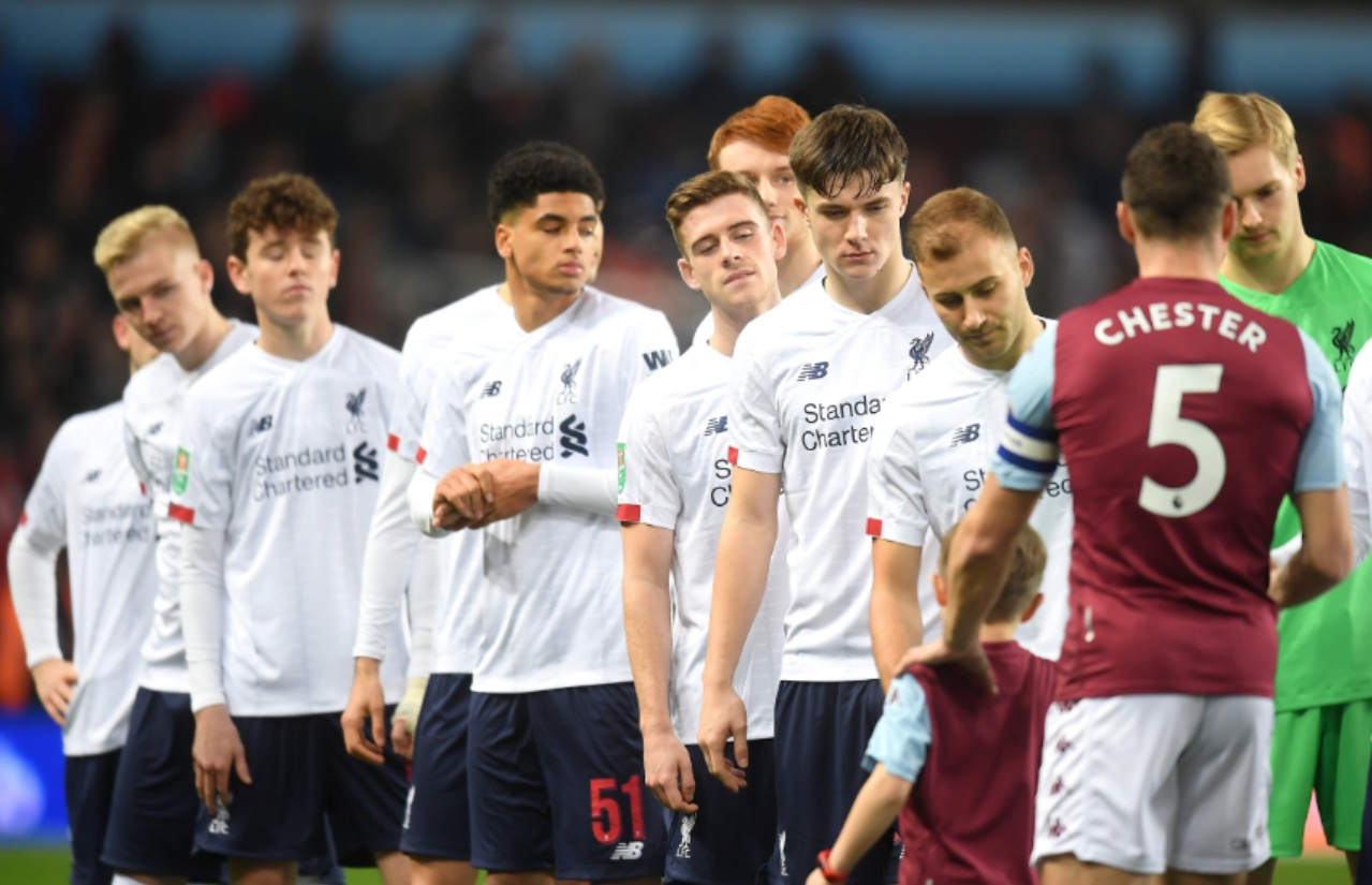 Liverpool fielded a unique starting XI against Aston Villa in the Carabao Cup in 2019
