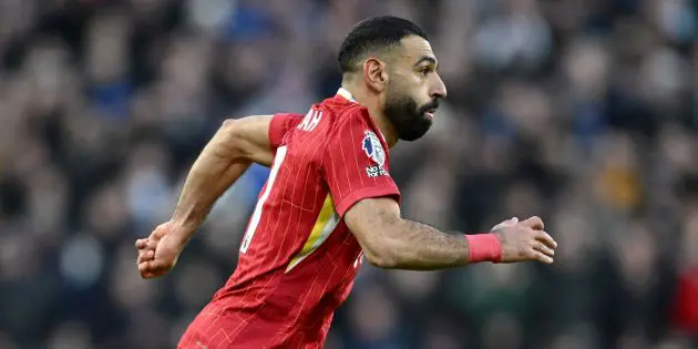 Mo Salah in action against Ipswich Town
