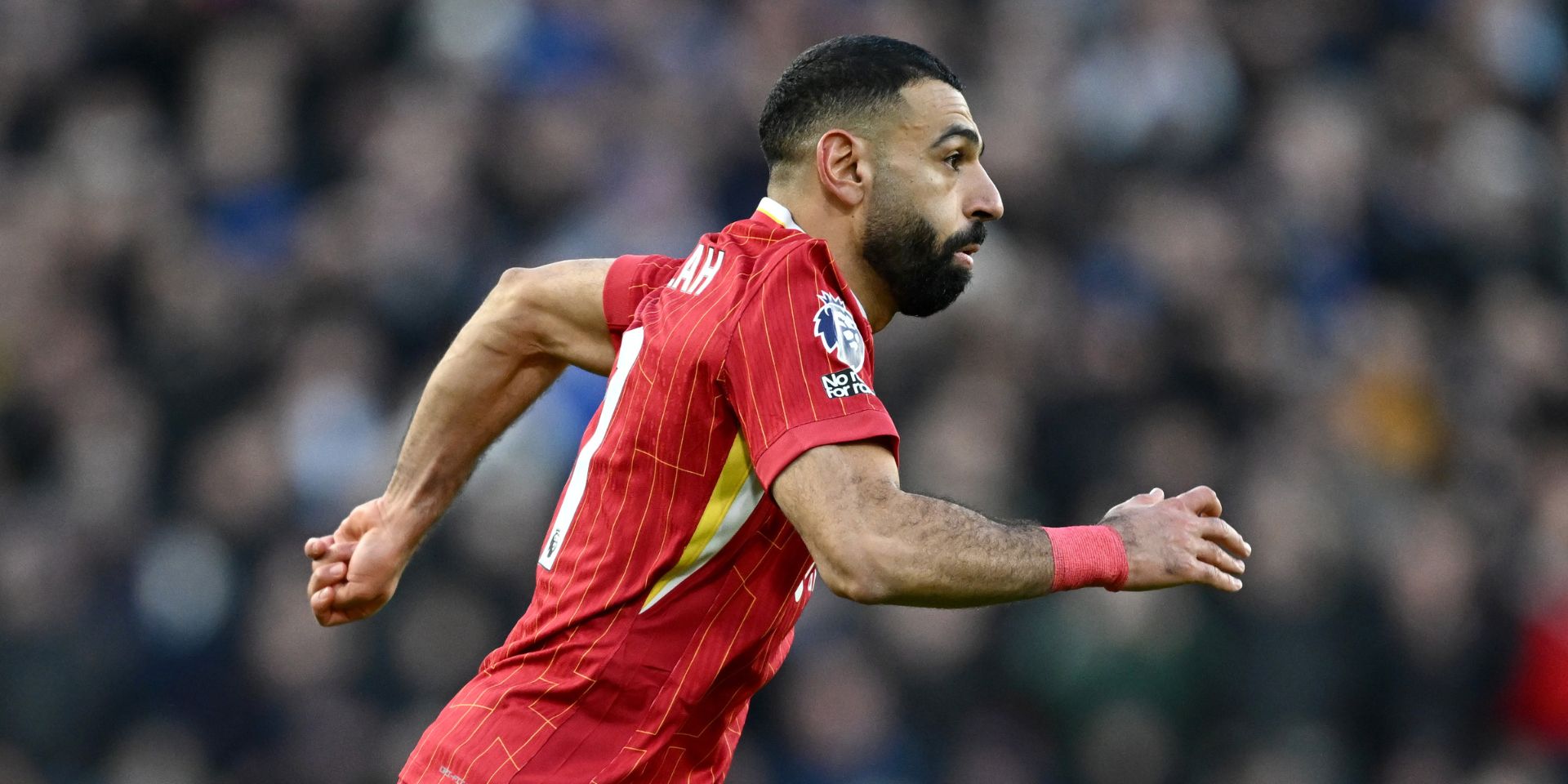 Mo Salah in action against Ipswich Town