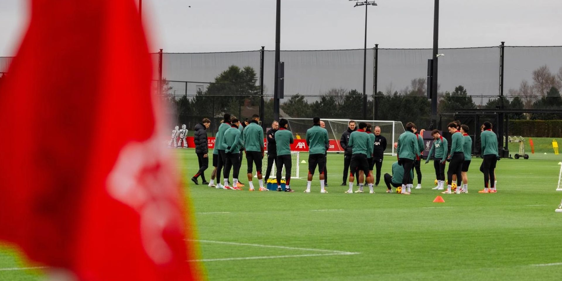 Liverpool train ahead of facing Nottingham Forest